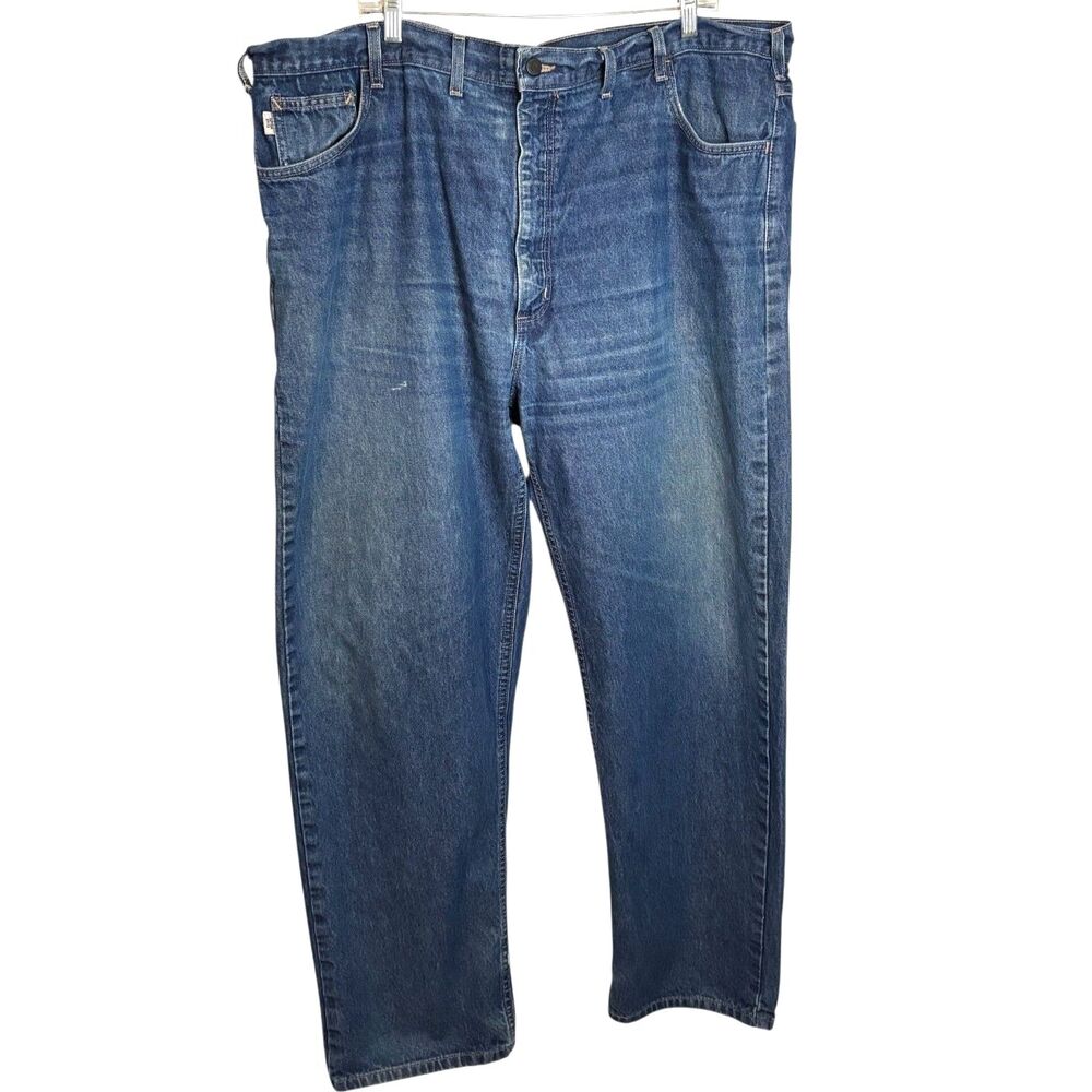 Vintage Carhartt FR 46x34 Made USA Flame Resistant Jeans 46x34 Distressed